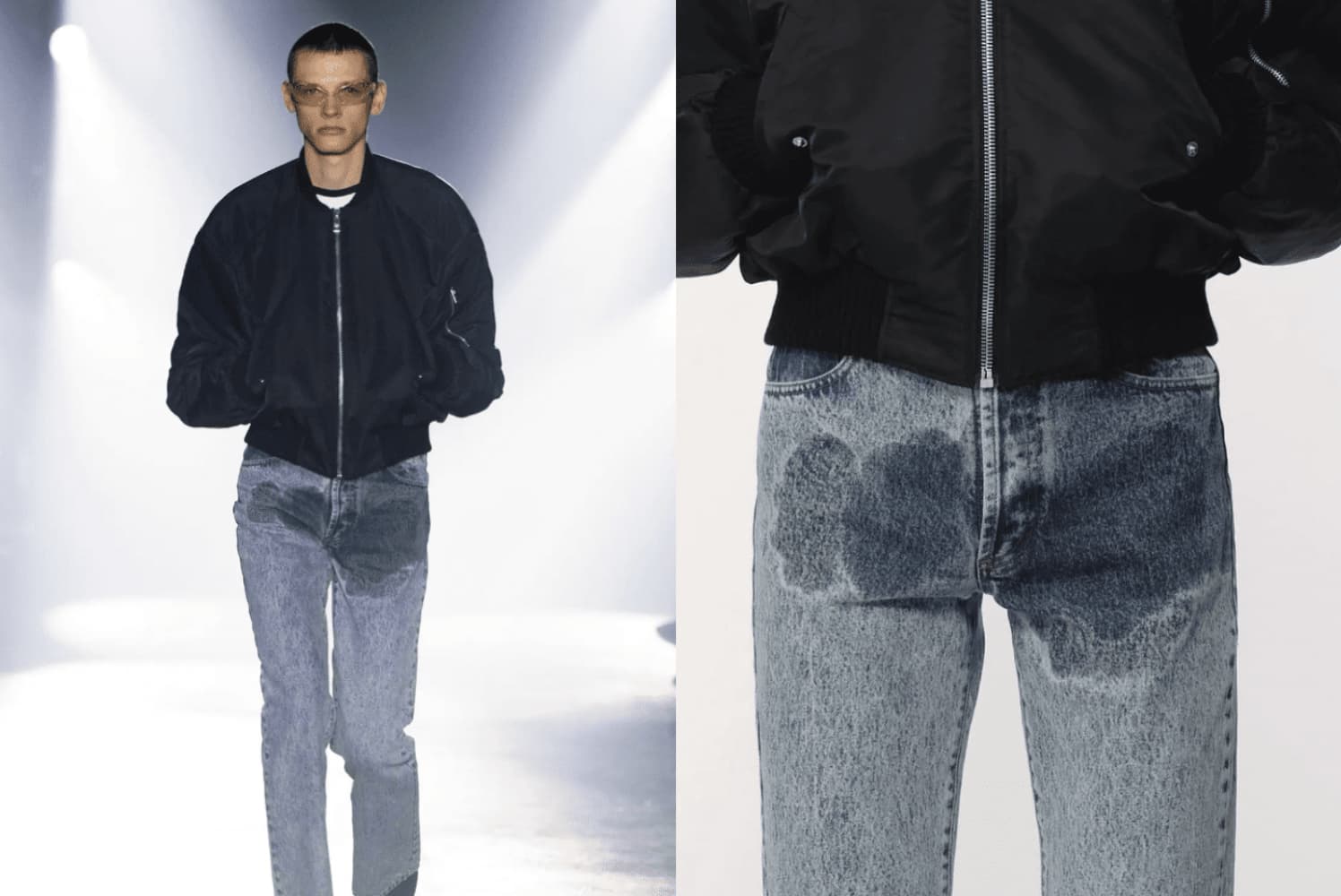 pee stain denim